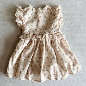 Noralee 100% cotton dress with lace and ruffles.